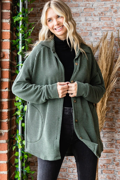 Soft and Cozy Ribbed Shacket