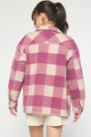 Mauve Buffalo Check Shacket