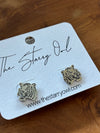 Tiger Studs in Gold and Silver