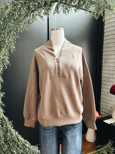 Slouchy Button Front Top