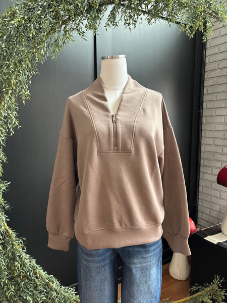 Modal Half Zip Pullover