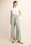 Linen Lightweight Pants in Light Sage