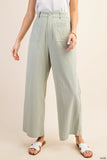 Linen Lightweight Pants in Light Sage