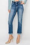 High Rise Straight Leg Jeans - Risen