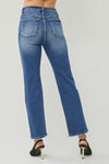 High Rise Straight Ankle Jeans