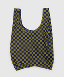 BAGGU Standard Reusable Bag- Pear Navy Check