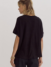 Super Soft Knit V-Neck Tee