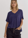 Super Soft Knit V-Neck Tee