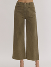 Olive Front Pocket Pants