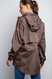 Parachute Windbreaker Jacket Brown