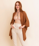 Slouchy Rib Knit Cardigan