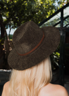 Chenille Hat in Olive or Black