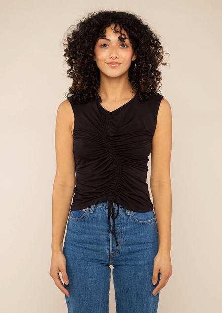 Slouchy Button Front Top