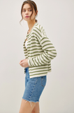 Everyday Green Striped Cardigan