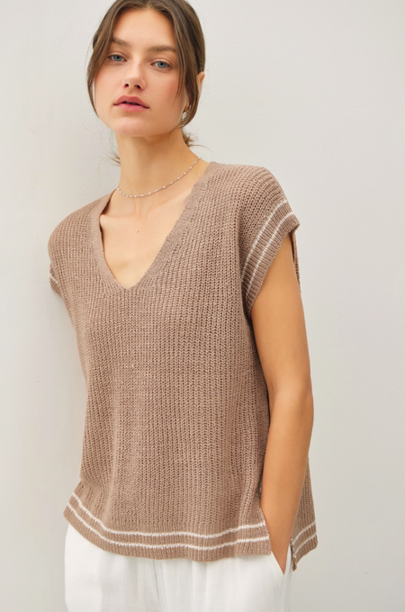 Slouchy Button Front Top