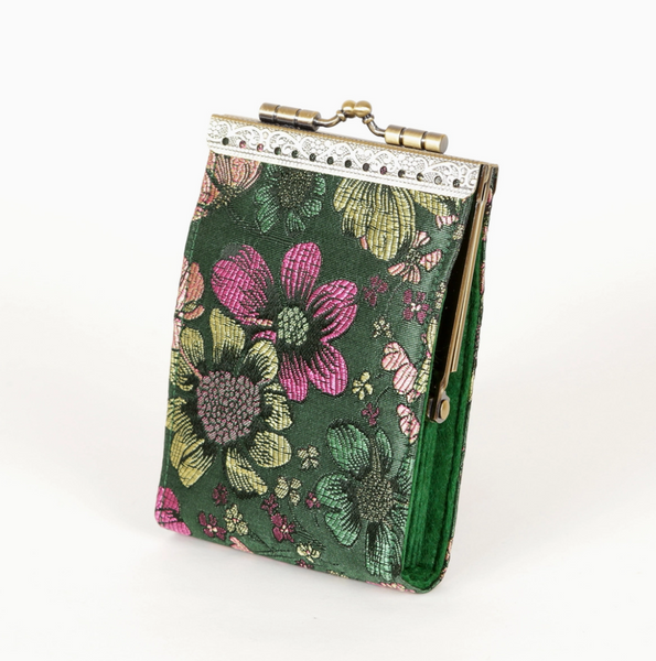 Card Holder + Wallet -  Bamboo Leaves