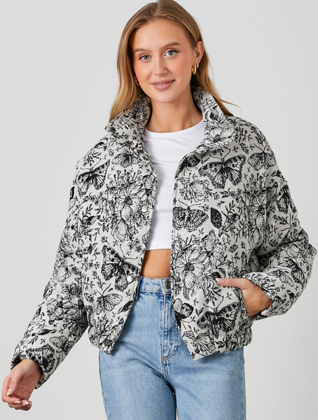 Jacquard Butterfly Jacket