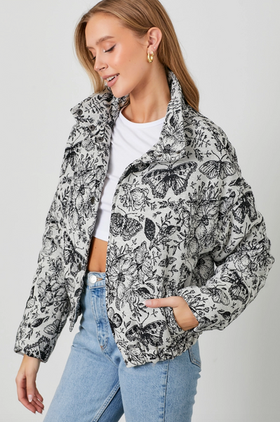 Jacquard Butterfly Jacket