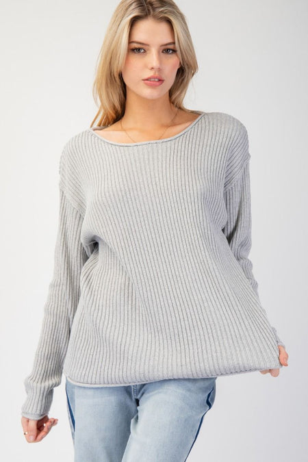 Slouchy Button Front Top