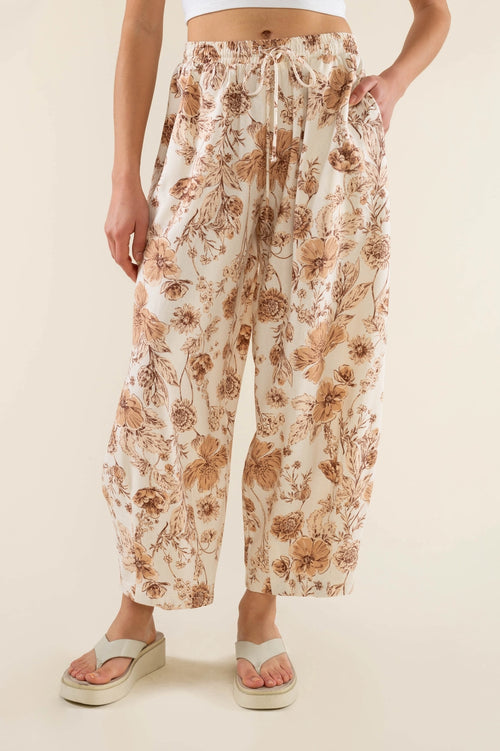 Sonoma Floral Linen Blend Pants