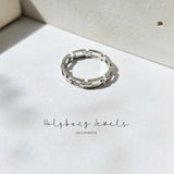 Chain Link Ring in Gold or Silver