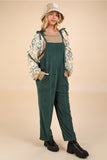 Fleece Jumpsuit in Forest Green