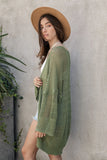 Knit Netted Lightweight Cardigan - More Colors!