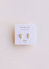 White Opal Trio - 18k Plated Earrings