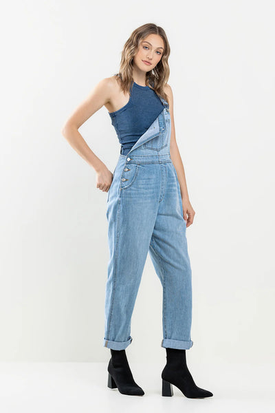 Light Wash Overalls