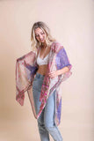 Bohemian Burnout Velvet Kimono White