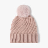 Ribbed Knit Beanie with Pom - 4 Colors Available