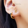 Snake Stud Earrings Gold or Silver