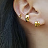 Snake Stud Earrings Gold or Silver