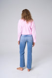 High Rise Medium Wash Straight Leg Jeans