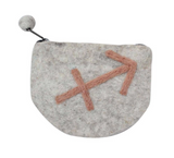 Fair Trade Zodiac Spun Felt Pouch