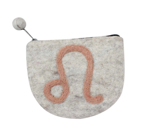 Fair Trade Zodiac Spun Felt Pouch